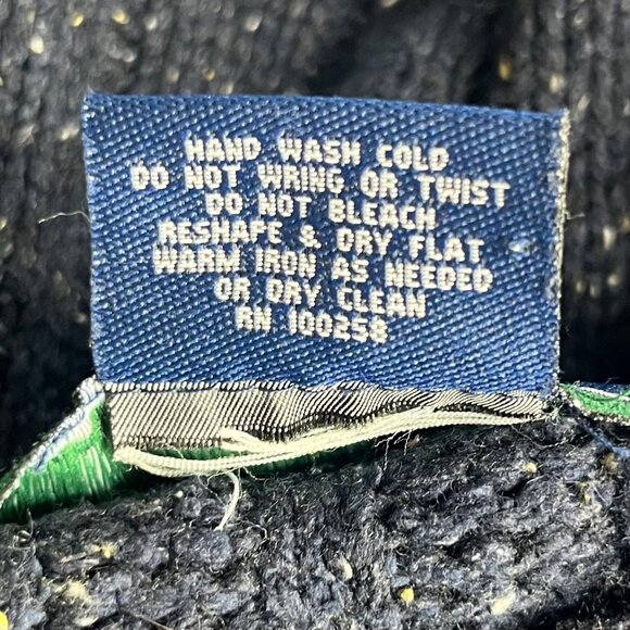 Northeast Outfitters Silk Wool Blend Cable Knit Sweater Mens XXL Blue Size XXL - Picture 5 of 6